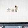 Sterling Silver Love Knot Signed Stud Earrings Image 8