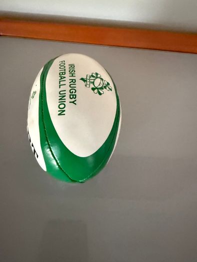 Gilbert Ireland mini rugby ball soft toy 6 inches in length