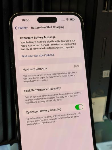 Apple iPhone 14 Pro Max 128GB SimFree Ulocked to All Networks Grey (Battery: 78%) In fully Working Order