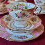 Rare And Vintage 21 Piece Royal Albert Lady Carlyle Bone China Tea Set For 6 Person Setting Made In England Image 2