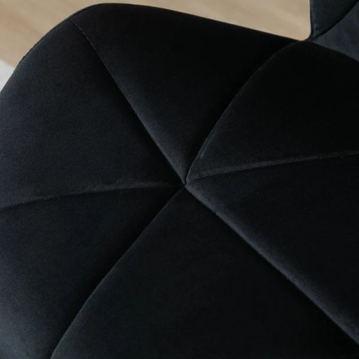2-Piece Bar Stools Swivel Bar Chairs with Backrest Adjustable Height Bistro Stools Counter Stools Velvet Touch Armless Foam Black 51.5x57.5x93-114.5 cm
