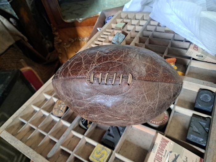 Vintage Leather Rugby Ball