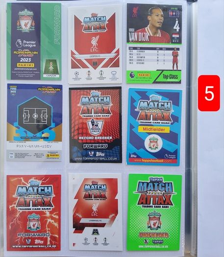 Liverpool Football Cards (shiny, Special, Etc)