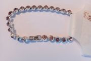 Pink Stones Tennis Bracelet