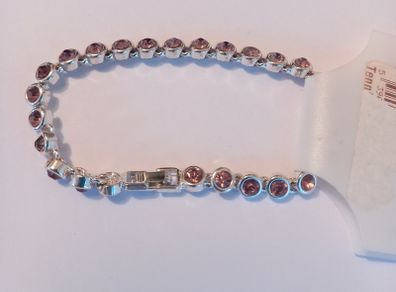 Pink Stones Tennis Bracelet