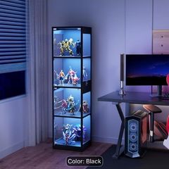 Light up glass display cabinet