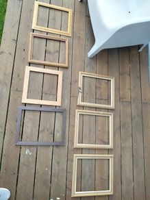 assorted picture frames