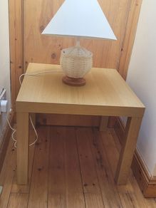side table with lamp