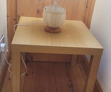side table with lamp
