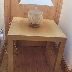 side table with lamp