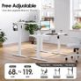 Electric Height Adjustable Standing Desk Sit Stand Desk with Whole Board for Home Working Image 5