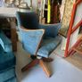 Antique swivel office desk chair Image 2