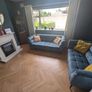 Navy Velvet Sofas (Harvey Norman) Image 5
