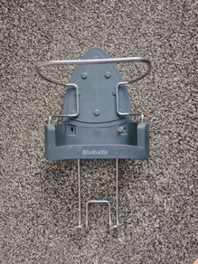 Brabantia Wall-Mounted Iron Rest and Ironing Board Holder | Cool Grey