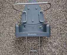 Brabantia Wall-Mounted Iron Rest and Ironing Board Holder | Cool Grey