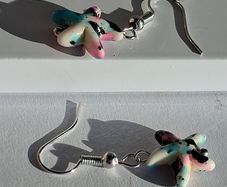 Mini Speckled Starfish Earrings