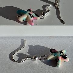 Mini Speckled Starfish Earrings