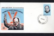 1965 Australia The Death of Winston Spencer Churchill Commemorative Stamp First Day Cover (FDC)