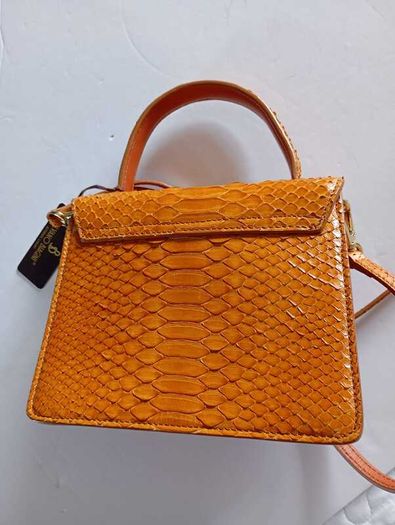 RARE Authentic Silvano Biagini Genuine Python Leather Handbag - New With Tags