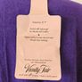 BNWT Vintage 1980s Vanity Fair purple velour housecoat with gold embroidery UK 12/14 Image 6