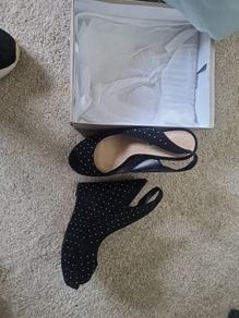 Black Suede Dune Wedge shoes