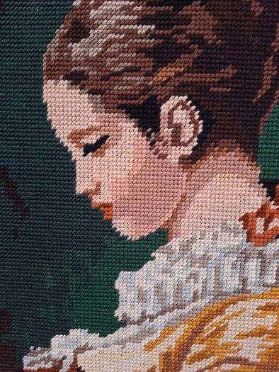 Vintage Needlework Picture