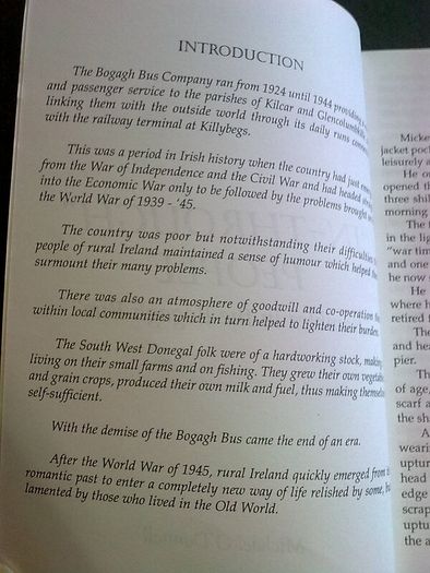 "In-through" People Rambles in the Bogagh Bus Ireland Irish Donegal History