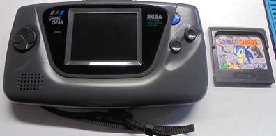 Sega Game Gear-Fully Recapped-Refurbished with Sonic Chaos + New Glass lens