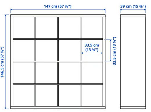 Kallax Unit 4x4 White