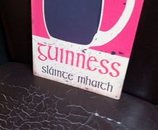 Irish Guinness tin sign, man cave sign, home bar sign