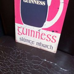 Irish Guinness tin sign, man cave sign, home bar sign