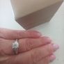 white gold solitaire engagement ring Image 8
