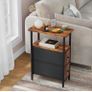Narrow Side Table Set of 2, Slim Bedside Image 7