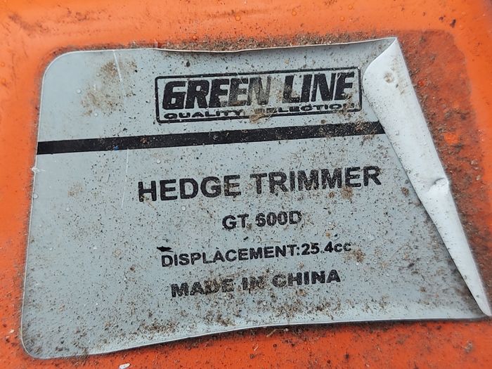 Green Line, Model GT 600D, Petrol Hedge Trimmer in very good condition, not tested
