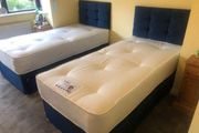 New Stylish single ,Double 4ft, 4ft6, King 5ft And 6ft Superking Sizes Divan Beds Instock. Drawers And Optional Tufted Mattresses Available. Free Delivery