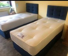 New Stylish single ,Double 4ft, 4ft6, King 5ft And 6ft Superking Sizes Divan Beds Instock. Drawers And Optional Tufted Mattresses Available. Free Delivery