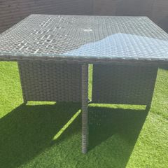 Ratten Garden Table Cube