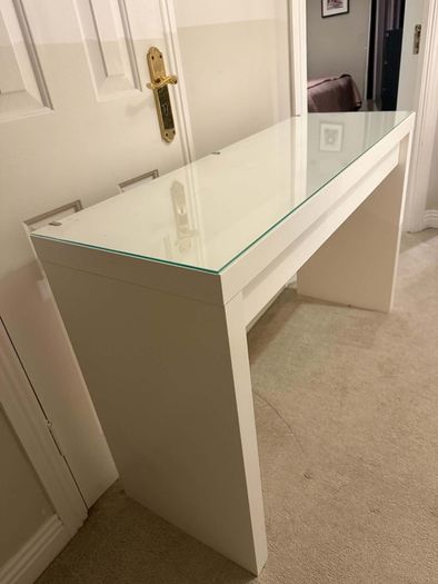 Ikea dressing table MALM, white, 120x41 cm