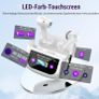 Thunelec U9 Earbuds, Bluetooth 5.4 with Touchscreen, In-Ear with Noise-Canceling Mic, 48-Hour Playtime, Deep Bass, Dark Gray Image 4
