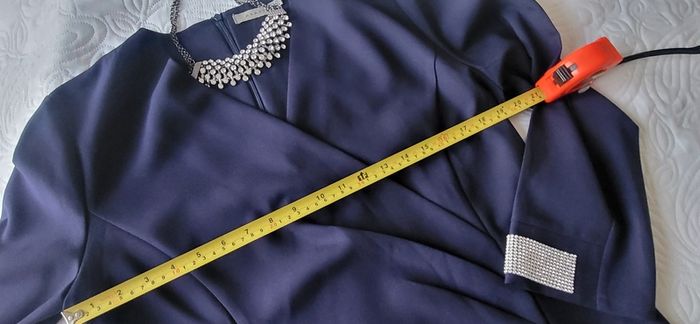 ANANY Navy Jewelled Cuff Dress Sz 2XL (Fit 16UK-18 UK) - Bnwot Rrp 89.99