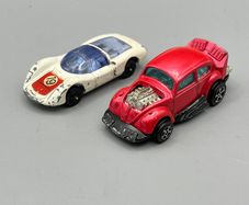 Corgi Juniors VW Hot Rod PInk + Porsche Carrera 6 - Whizzwheels
