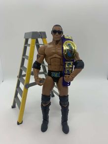 wwe elite ringside exclusive Flashback The Rock action figure