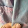 Tie dye pink and blue jacket with hood Image 2