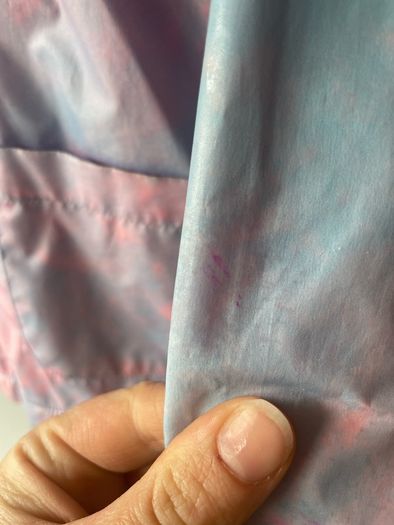 Tie dye pink and blue jacket with hood