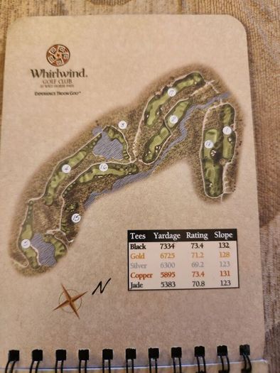 Golf Yardage Book X 2 . Whirlwind Golf Club At Horses Pass And Ocotillo Golf Resort Arizona.  Both In Very Good Condition.