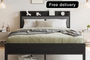 King Size Bed Frame with Storage,5ft