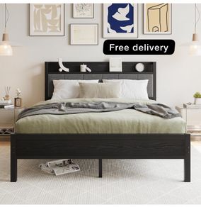 King Size Bed Frame with Storage,5ft