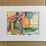 Original art original Art Boat painting SALE Image 2