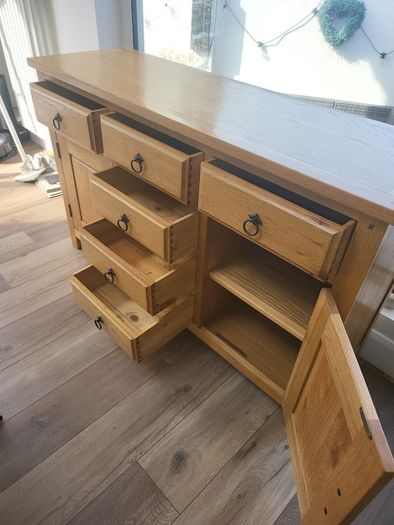 Solid oak sideboard