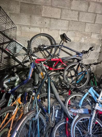 mountain bikes